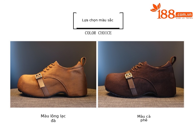 Giày lười nữ Birkenstock đế xuồng dày nâng chiều cao, đế mềm mùa thu — con lạc đà chi tiết 2