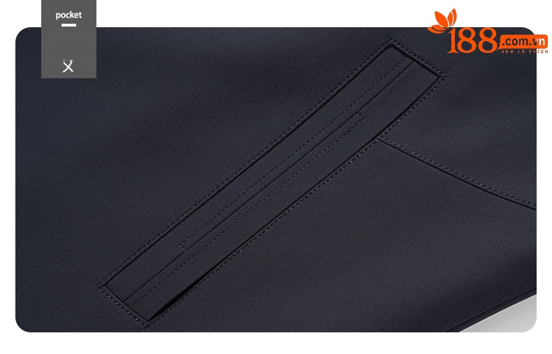 Áo khoác nam cổ đứng Hengyuanxiang dáng bomber mùa thu đông plus size — màu đen chi tiết 15