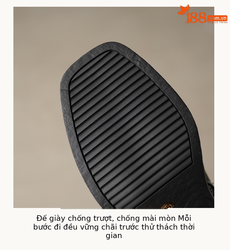 Boot nữ mũi vuông dây buộc da dê cao gót cổ ngắn lót nhung — Lớp lót nhung đen chi tiết 17