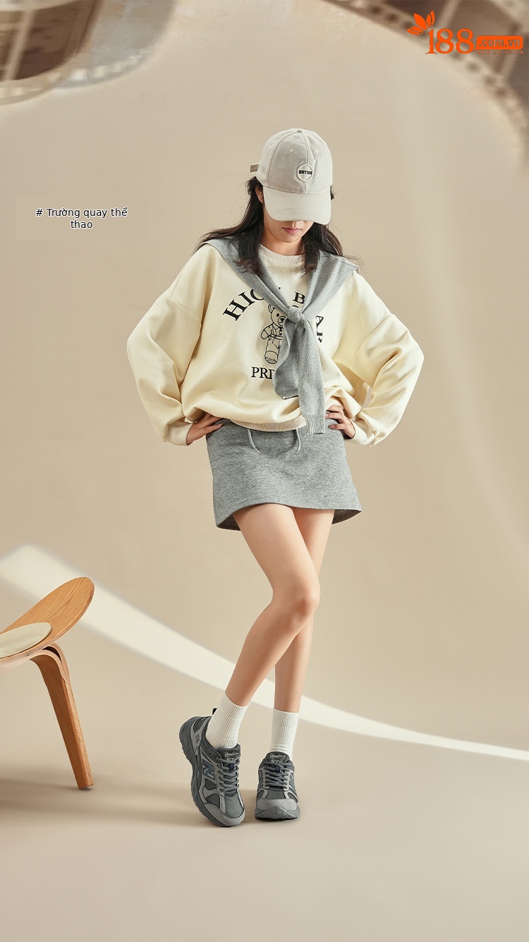 Giày thể thao retro unisex Putian Xuân Thu Balance Cool Running N878 đế dày giảm chấn — 878 Yuanzu màu xám chi tiết 3