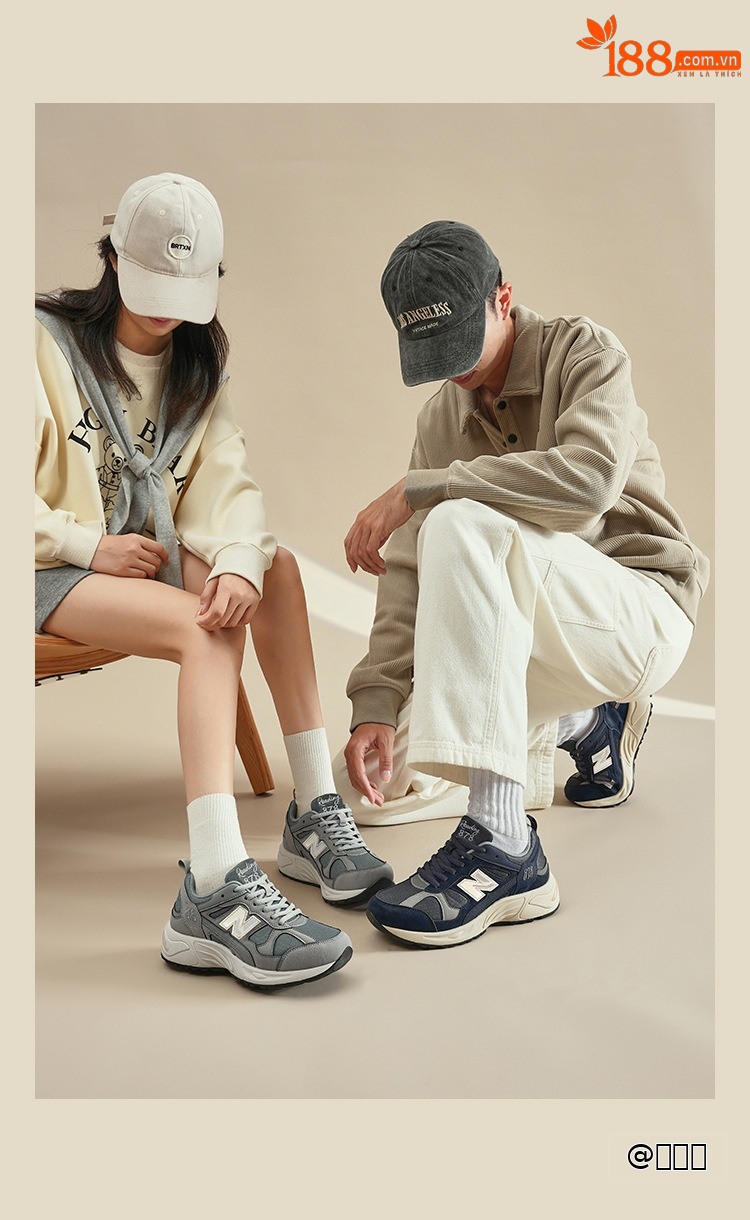 Giày thể thao retro unisex Putian Xuân Thu Balance Cool Running N878 đế dày giảm chấn — 878 Yuanzu màu xám chi tiết 8