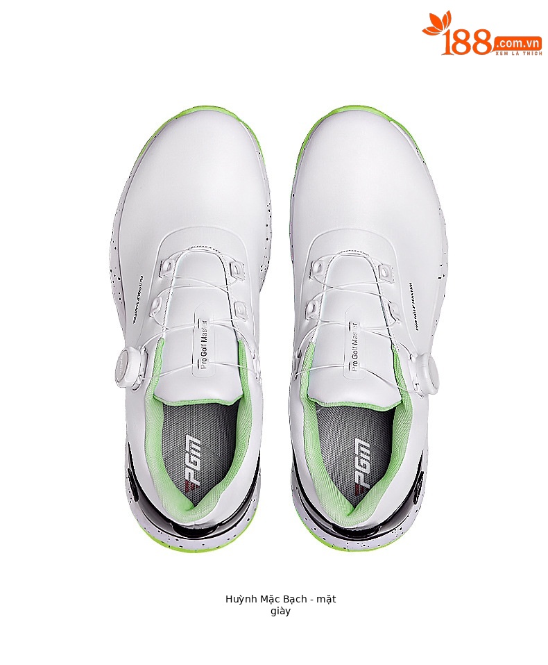 Giày Golf PGM Nam Chống Thấm Nước Phiên Bản Rộng Đệm Núm Dây — Mực trắng [Đế giữa chống sốc/gai chống trượt/mặt trên chống thấm nước] XZ441 chi tiết 21