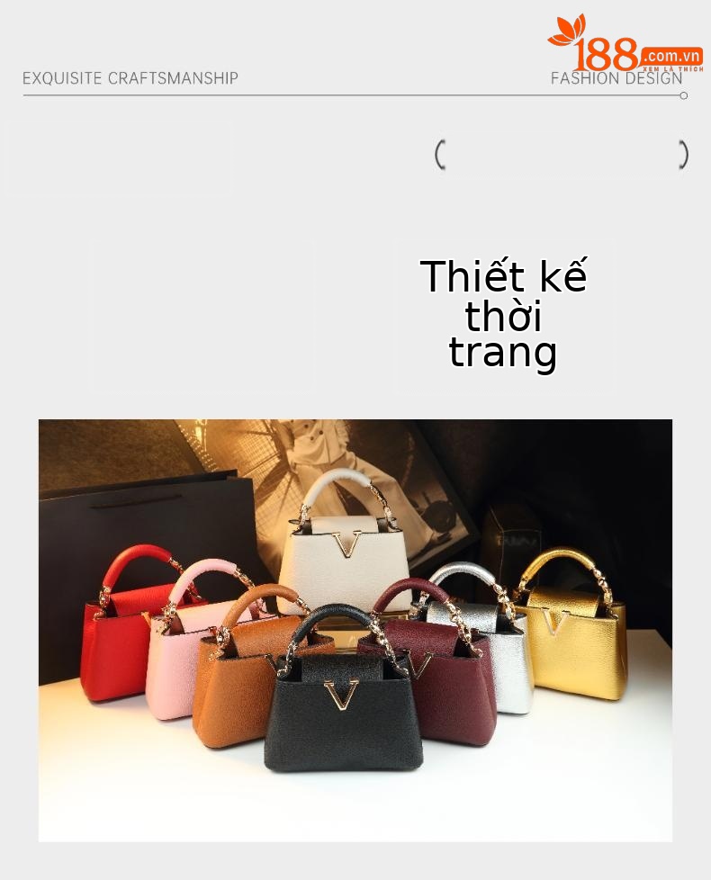Túi bucket nữ da mềm đeo chéo kiểu dáng thời trang — Rượu vang đỏ, màu đen, màu đỏ tươi, Màu trắng nhạt chi tiết 4