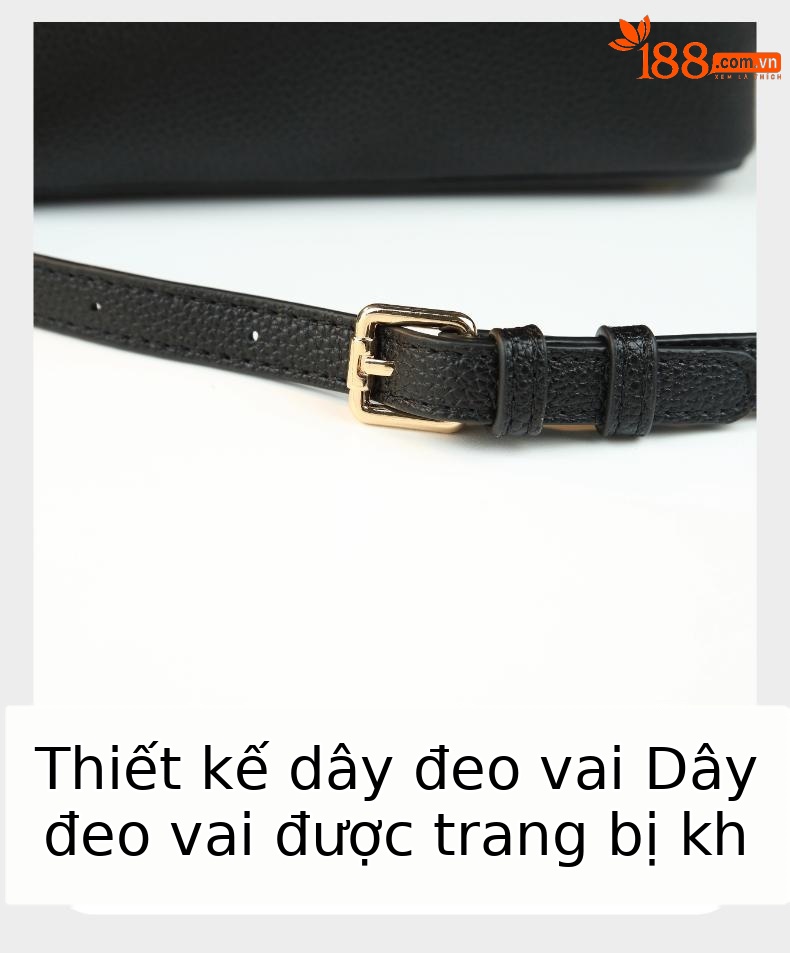 Túi bucket nữ da mềm đeo chéo kiểu dáng thời trang — Rượu vang đỏ, màu đen, màu đỏ tươi, Màu trắng nhạt chi tiết 27