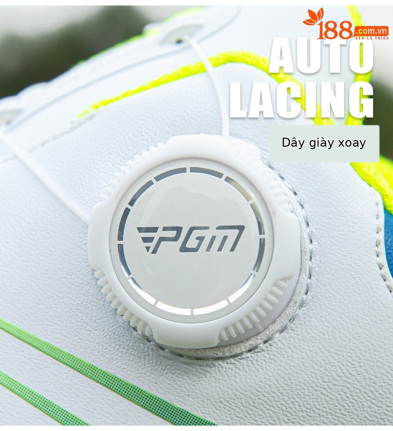 Giày golf nam PGM siêu nhẹ đế giữa bỏng ngô chống thấm nước — Qingchi White [Siêu chống nước/Đế giữa bỏng ngô/Giày chống trượt] XZ446 chi tiết 15