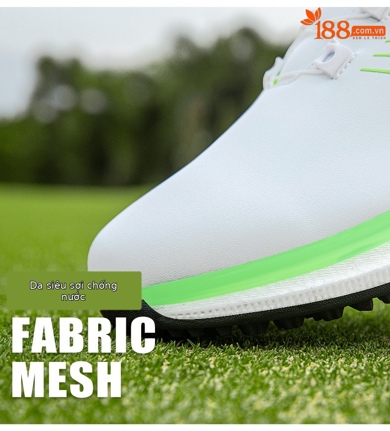 Giày golf nam PGM siêu nhẹ đế giữa bỏng ngô chống thấm nước — Qingchi White [Siêu chống nước/Đế giữa bỏng ngô/Giày chống trượt] XZ446 chi tiết 18
