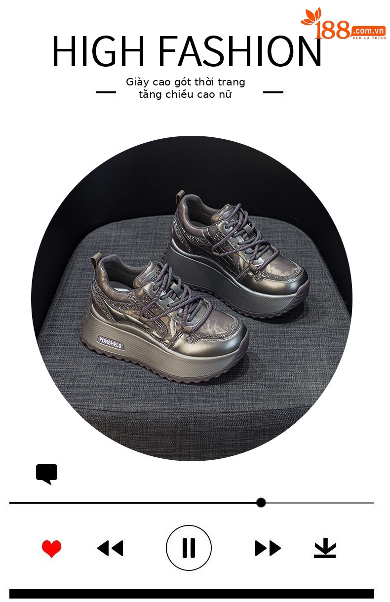 Giày sneaker nữ đế dày chunky phong cách cổ điển phối màu thời trang — M2992-1 plus nhung màu sâm panh, M2992 lót đơn màu sâm panh, M2992 lót đơn màu tím, M2992-1 plus nhung tím chi tiết 5