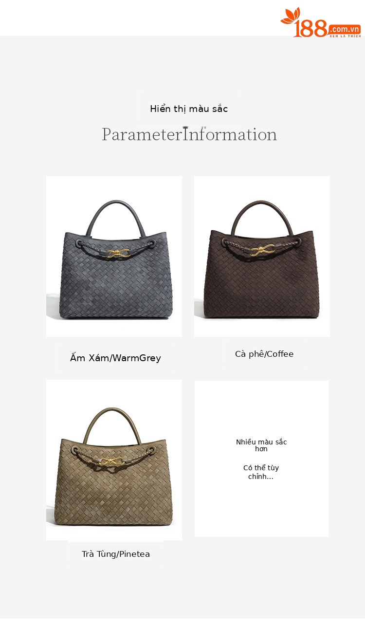 Túi tote satchel da lộn dệt phong cách Châu Âu mùa thu đông, thiết kế retro, đeo vai chéo thời trang chi tiết 13