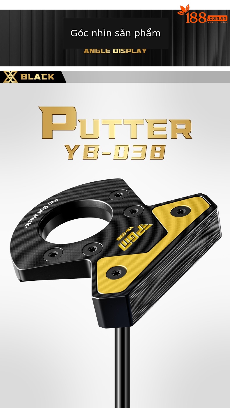 Gậy gạt golf PGM không mô-men xoắn đầu lớn nhôm rèn trọng tâm thấp — Gậy gạt có mô-men xoắn bằng 0 [giữ cho mặt gậy vuông góc để đánh bóng/nhôm rèn CNC chính xác/dây ngắm mở rộng] TUG091 chi tiết 11
