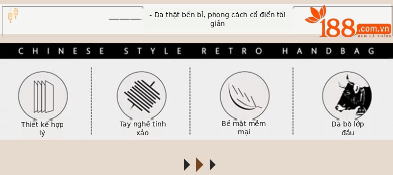Túi đeo chéo nữ da bò thật dung tích lớn 34×12.5×25 cm — màu xám cổ điển chi tiết 2