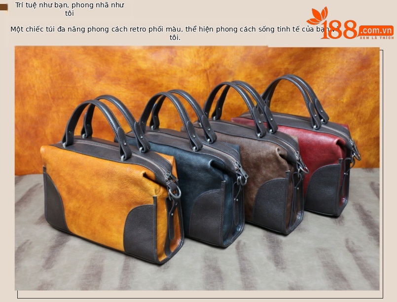 Túi đeo chéo nữ da bò thật dung tích lớn 34×12.5×25 cm — màu xám cổ điển chi tiết 4