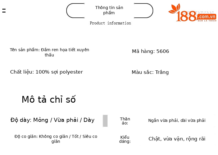 Đầm nữ tay ngắn cổ vest một hàng khuy, khoét eo thêu ren, dáng suông vạt rộng mùa hè 2026 — màu xanh, Trắng, màu vàng chi tiết 4