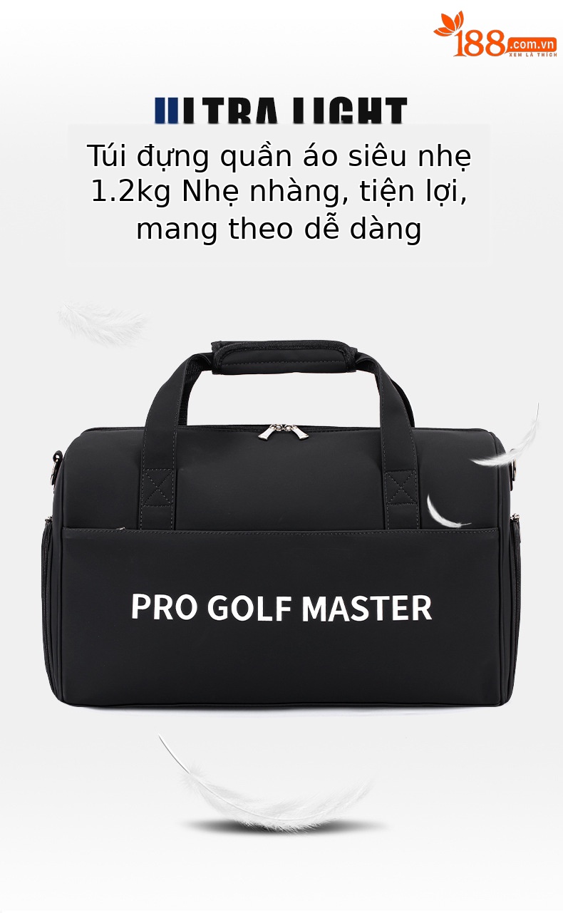 Túi golf PGM du lịch đeo chéo chống nước nhẹ, có ngăn giày riêng — Macaron Green [Siêu sợi chống thấm nước/khu vực giày độc lập/dây đeo vai dài miễn phí] YWB052, Bột Macaron [siêu sợi chống thấm nước/khu vực giày độc lập/dây đeo vai dài miễn phí] YWB052, Màu đen [siêu sợi chống thấm nước/khu vực giày độc lập/dây đeo vai dài miễn phí] YWB052 chi tiết 7