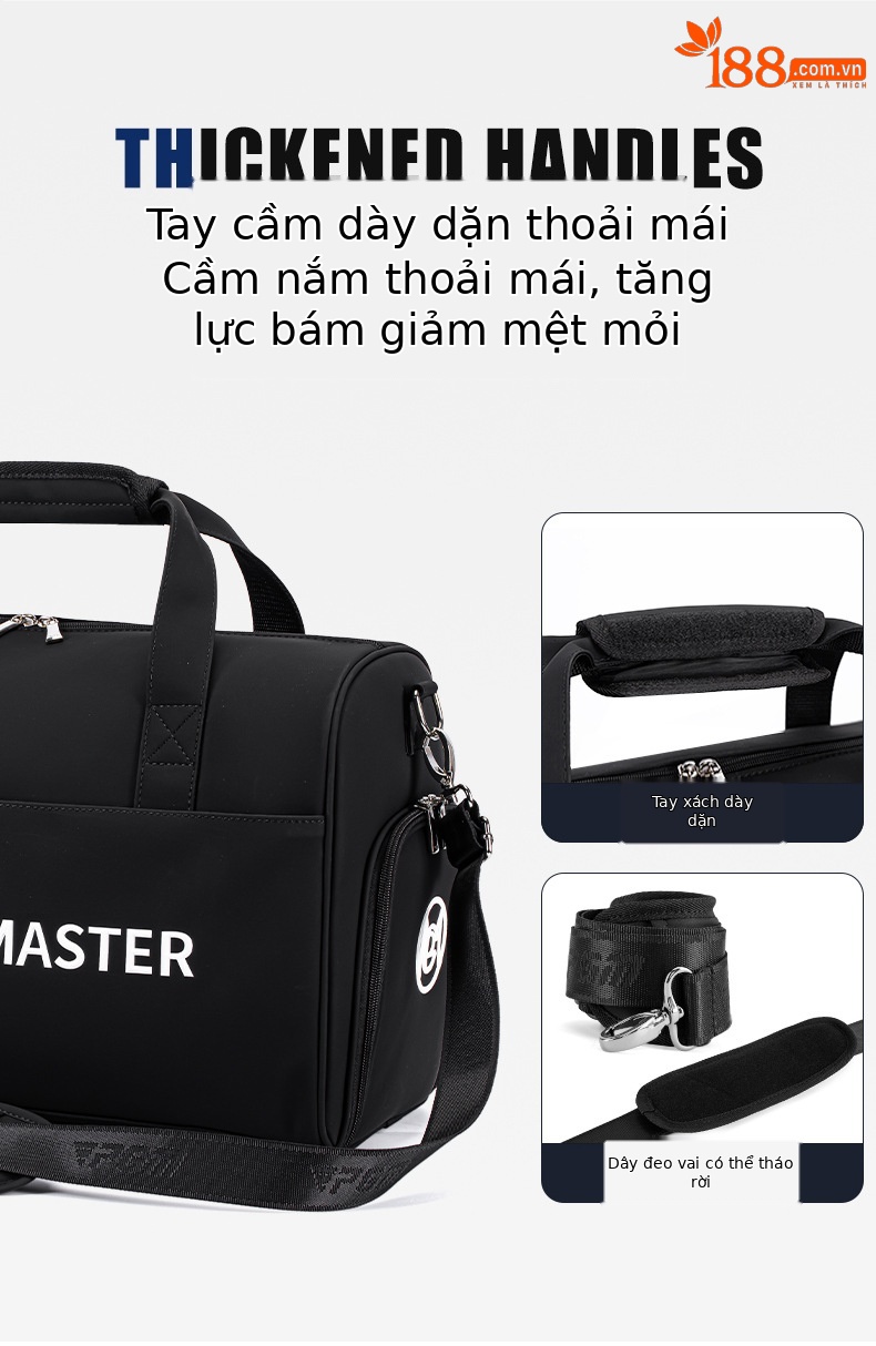 Túi golf PGM du lịch đeo chéo chống nước nhẹ, có ngăn giày riêng — Macaron Green [Siêu sợi chống thấm nước/khu vực giày độc lập/dây đeo vai dài miễn phí] YWB052, Bột Macaron [siêu sợi chống thấm nước/khu vực giày độc lập/dây đeo vai dài miễn phí] YWB052, Màu đen [siêu sợi chống thấm nước/khu vực giày độc lập/dây đeo vai dài miễn phí] YWB052 chi tiết 10