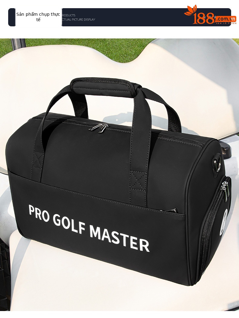 Túi golf PGM du lịch đeo chéo chống nước nhẹ, có ngăn giày riêng — Macaron Green [Siêu sợi chống thấm nước/khu vực giày độc lập/dây đeo vai dài miễn phí] YWB052, Bột Macaron [siêu sợi chống thấm nước/khu vực giày độc lập/dây đeo vai dài miễn phí] YWB052, Màu đen [siêu sợi chống thấm nước/khu vực giày độc lập/dây đeo vai dài miễn phí] YWB052 chi tiết 11