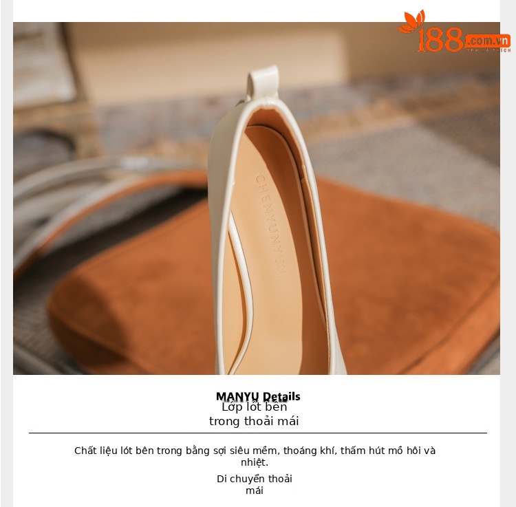 Giày cao gót mũi nhọn miệng nông Jingang ZX60001 – giày stiletto đa năng xuân thu 2025 — màu đen chi tiết 4