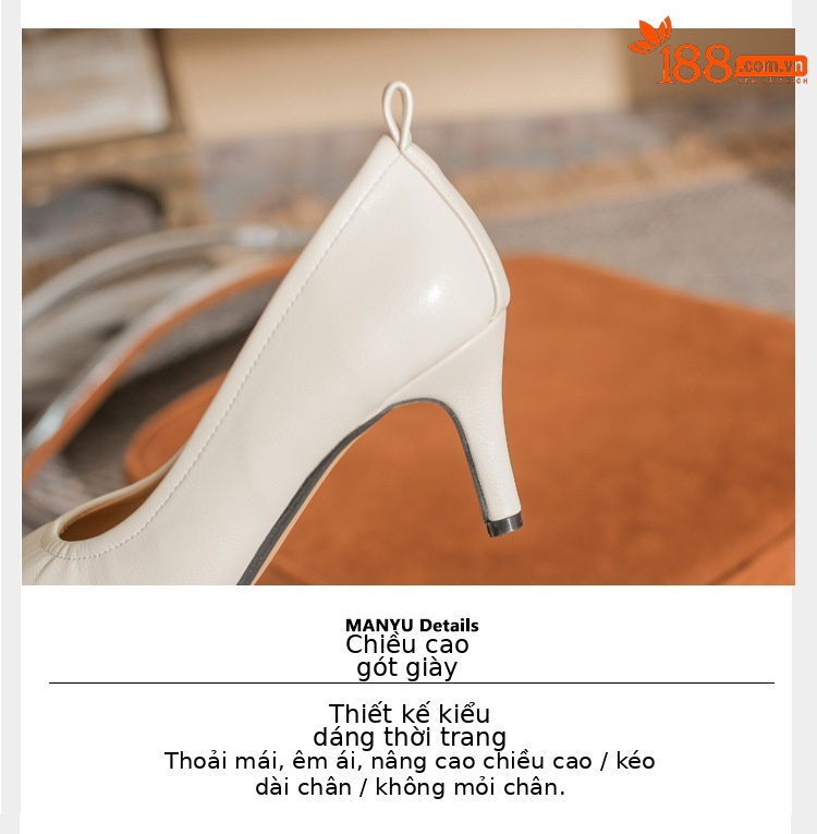 Giày cao gót mũi nhọn miệng nông Jingang ZX60001 – giày stiletto đa năng xuân thu 2025 — màu đen chi tiết 5