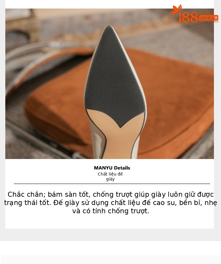 Giày cao gót mũi nhọn miệng nông Jingang ZX60001 – giày stiletto đa năng xuân thu 2025 — màu đen chi tiết 6