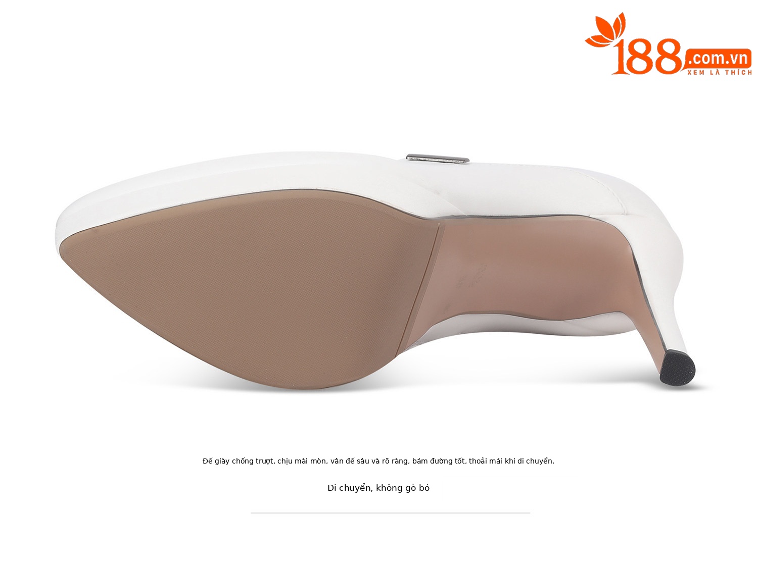 Boot cổ thấp nữ mũi nhọn gót siêu cao 8cm đế chống nước khóa kéo bên — Đen, Trắng chi tiết 13