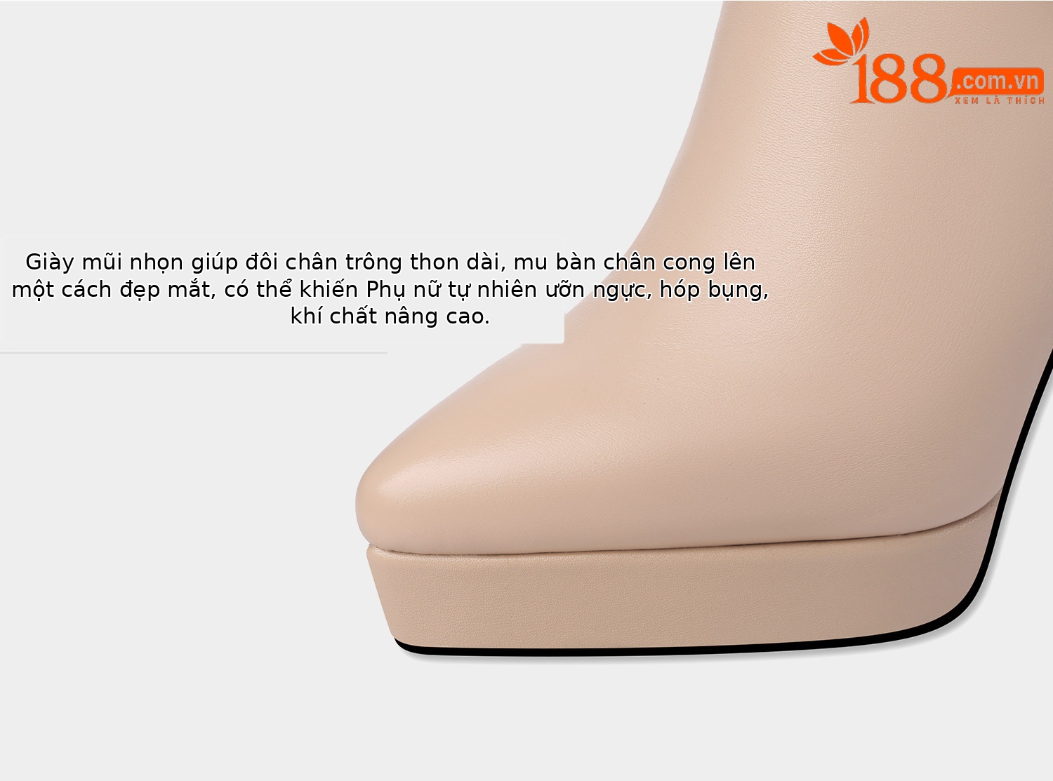 Giày cao gót nữ mũi nhọn phong cách Pháp, gót siêu cao 8 cm, nơ bướm trang trí — Kê, Mơ chi tiết 11