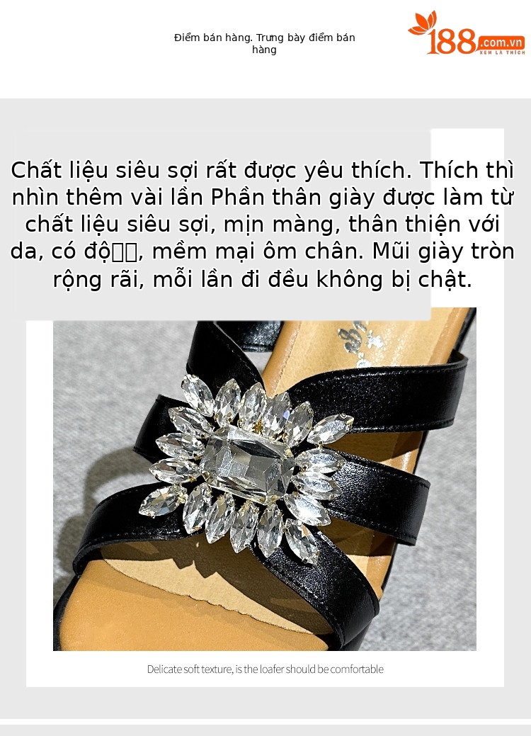 Dép xỏ ngón nữ đế xuồng EVA siêu nhẹ, tăng chiều cao, chống trơn trượt — Các mặt hàng 12cm được làm theo yêu cầu sẽ không được trả lại và không thể trao đổi. Vui lòng ghi rõ màu sắc trong ghi chú đơn hàng., Trắng 15cm, Đen 15cm chi tiết 5