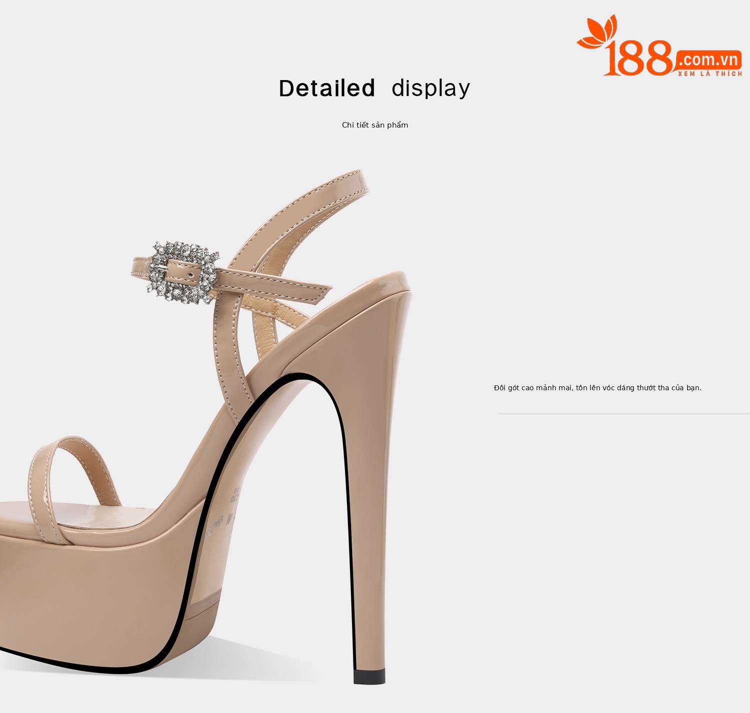 Sandal cao gót nữ mũi nhọn quai mảnh đế dày platform gót 12-15 cm — Đen Cao Gót 12cm, Mơ Cao Gót 12cm, Đen Cao Gót 13cm, Mơ Cao Gót 13cm chi tiết 10