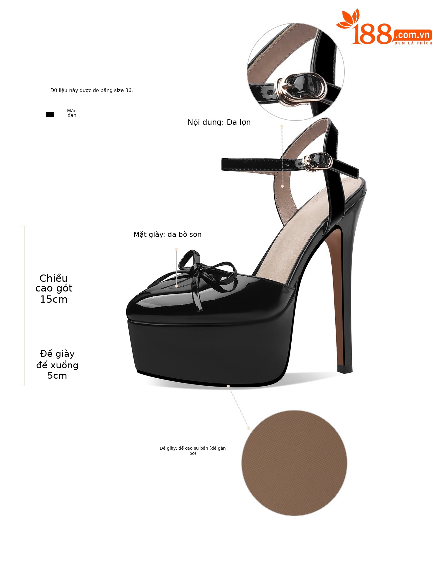 Sandal cao gót nữ mũi nhọn quai mảnh gót nhọn 9 cm — Đen, Mơ