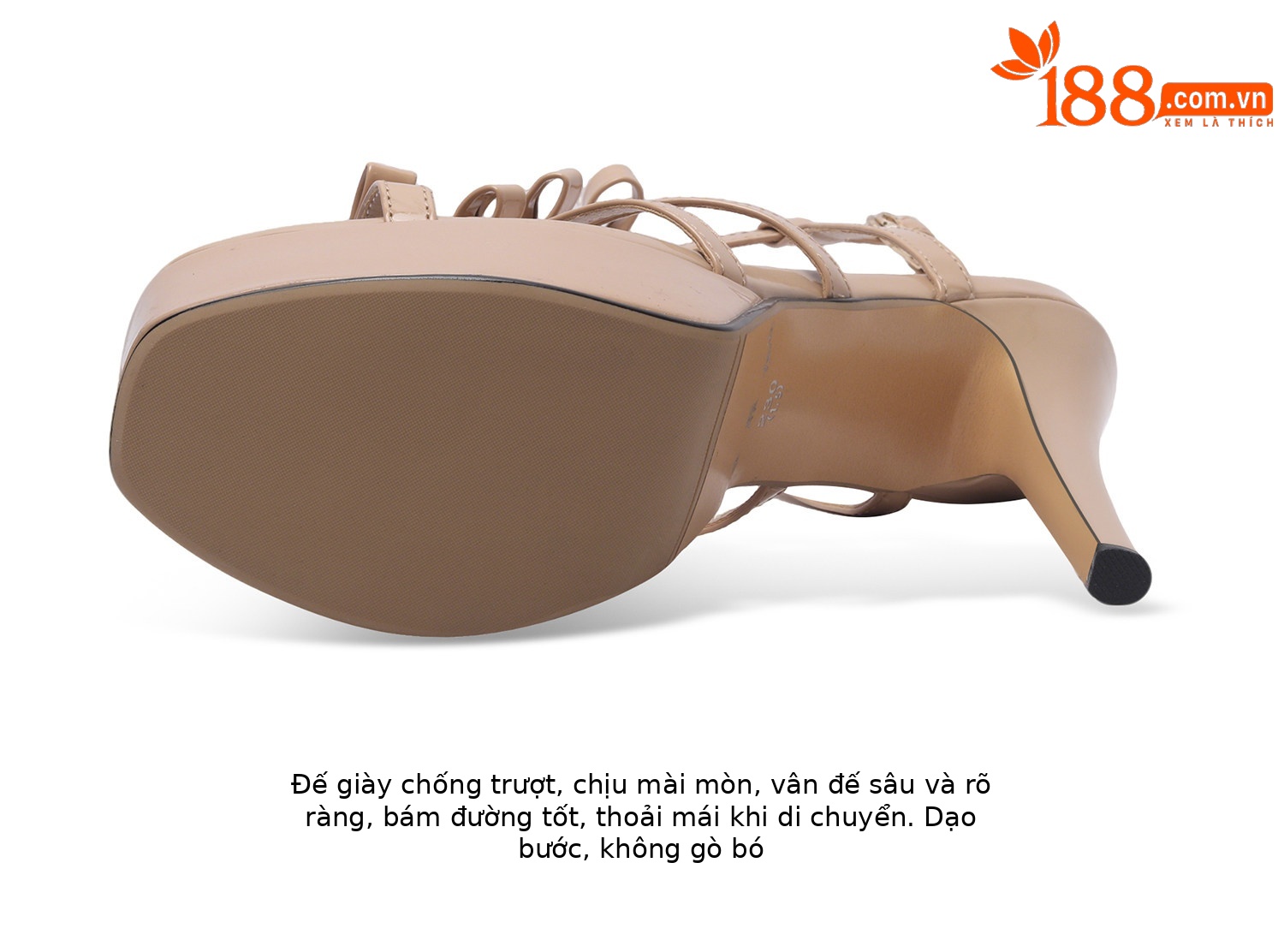 Sandal cao gót nữ quai mảnh phong cách La Mã cổ điển, mũi hở, đế dày chống nước, gót nhọn 9 cm — Đen, Mơ chi tiết 13