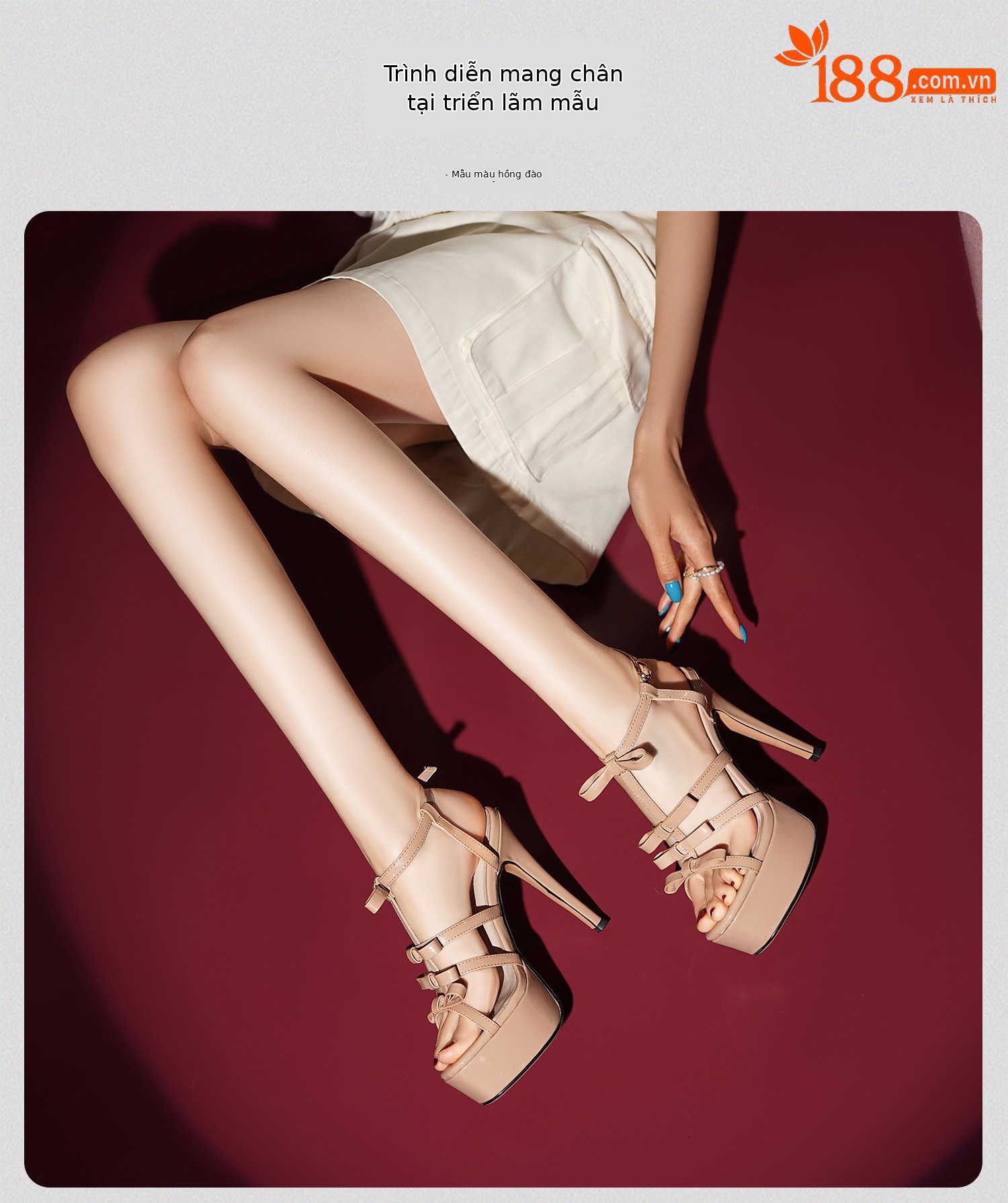 Sandal cao gót nữ quai mảnh phong cách La Mã cổ điển, mũi hở, đế dày chống nước, gót nhọn 9 cm — Đen, Mơ chi tiết 17