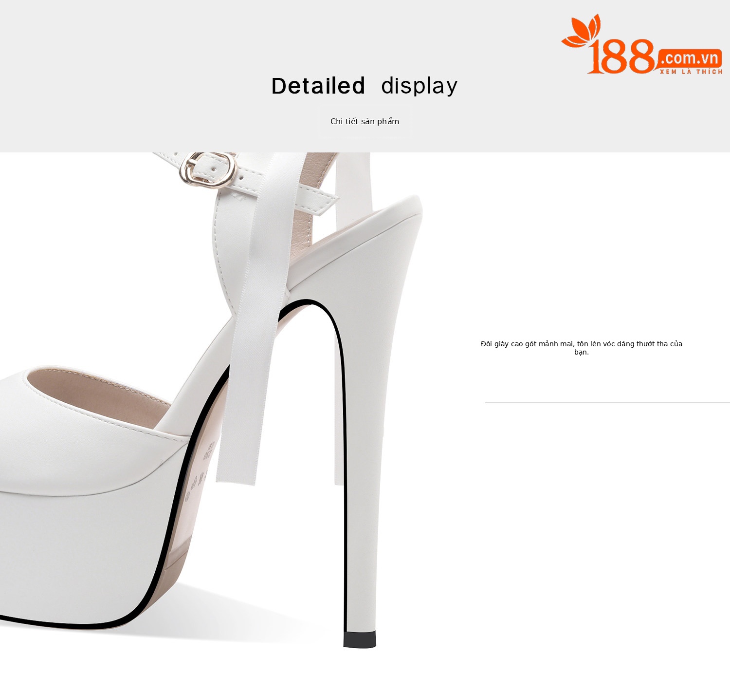 Sandal cao gót nữ hở mũi nơ bướm đế platform gót 12-15 cm — Đen Cao Gót 12cm, Trắng Cao Gót 12cm, Đen Cao Gót 13cm, Trắng Cao Gót 13cm chi tiết 13