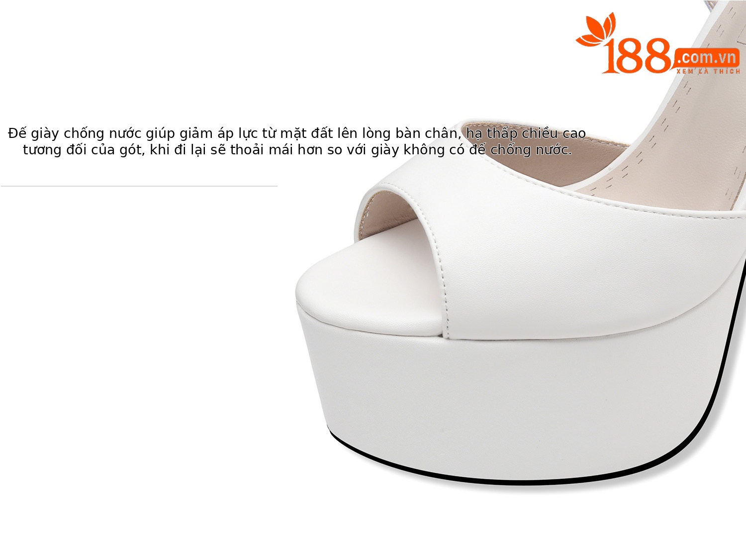 Sandal cao gót nữ hở mũi nơ bướm đế platform gót 12-15 cm — Đen Cao Gót 12cm, Trắng Cao Gót 12cm, Đen Cao Gót 13cm, Trắng Cao Gót 13cm chi tiết 14