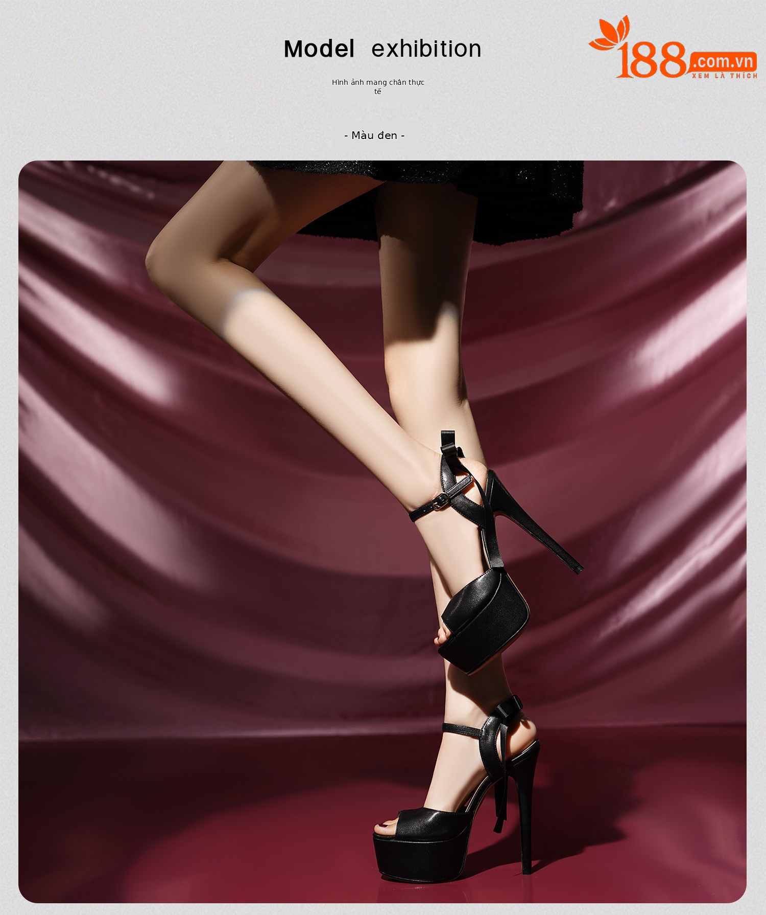 Sandal cao gót nữ hở mũi nơ bướm đế platform gót 12-15 cm — Đen Cao Gót 12cm, Trắng Cao Gót 12cm, Đen Cao Gót 13cm, Trắng Cao Gót 13cm chi tiết 17