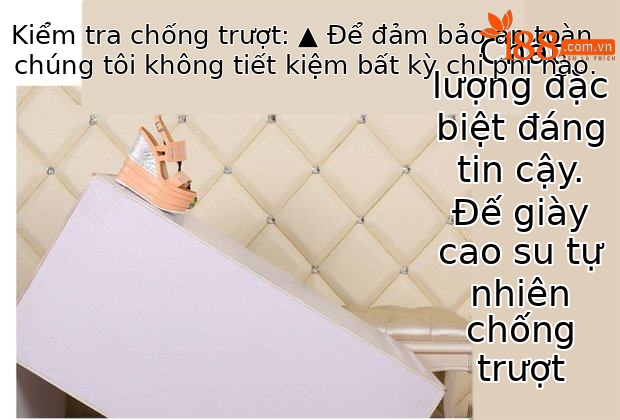 Giày cao gót nữ đế xuồng platform siêu cao 16 cm, mũi nhọn, chất liệu lưới thoáng khí — màu cam, đen chi tiết 2