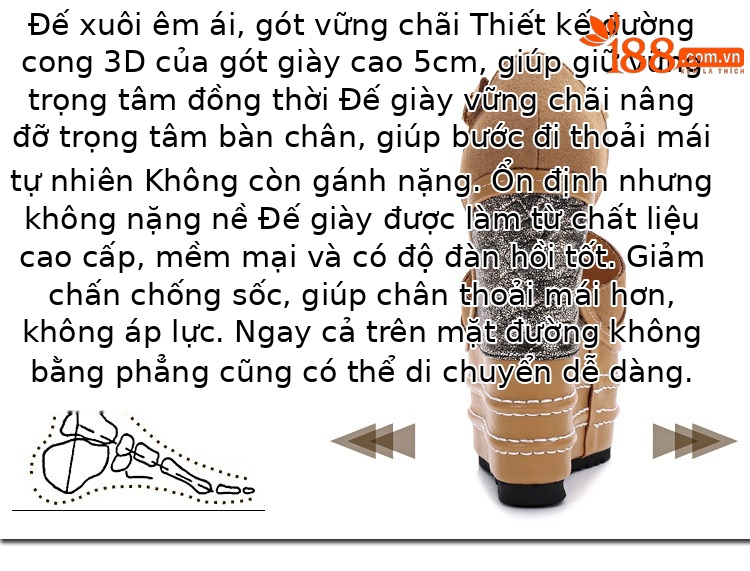 Dép sandal nữ đế xuồng cao gót mũi hở phong cách dân tộc — Màu cam 14cm, Màu cam 16cm, Nude 14cm (Màu da, 14cm), Tây 16cm chi tiết 27