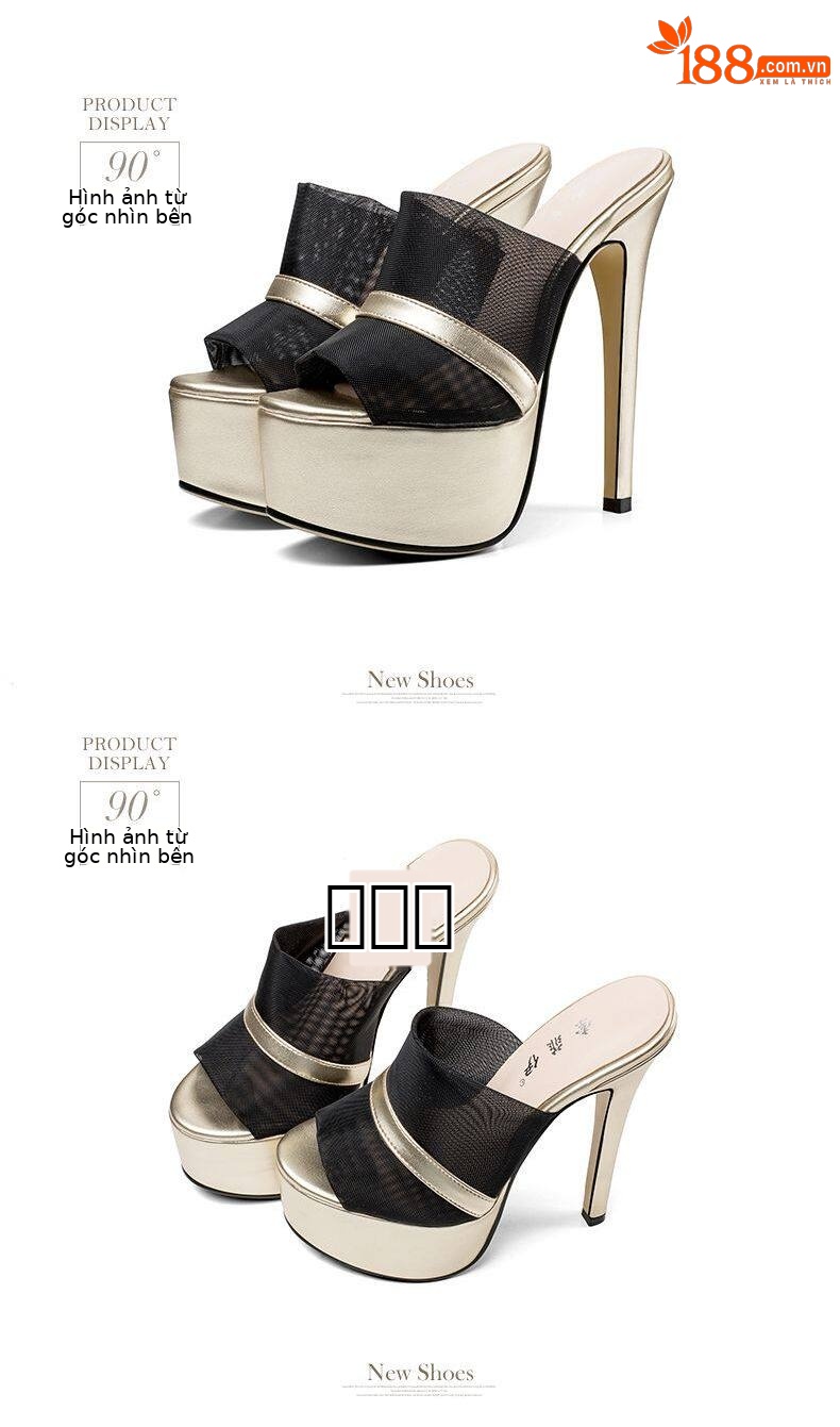 Sandal cao gót nữ hở mũi Sophieyi gót siêu cao 12–15 cm, đế platform, quai mảnh — Gót cao 15 Đen 91545, Gót cao 15 Tím 91545, Gót cao 15 Mơ 91545, Gót cao 12 Tím 18845 chi tiết 11