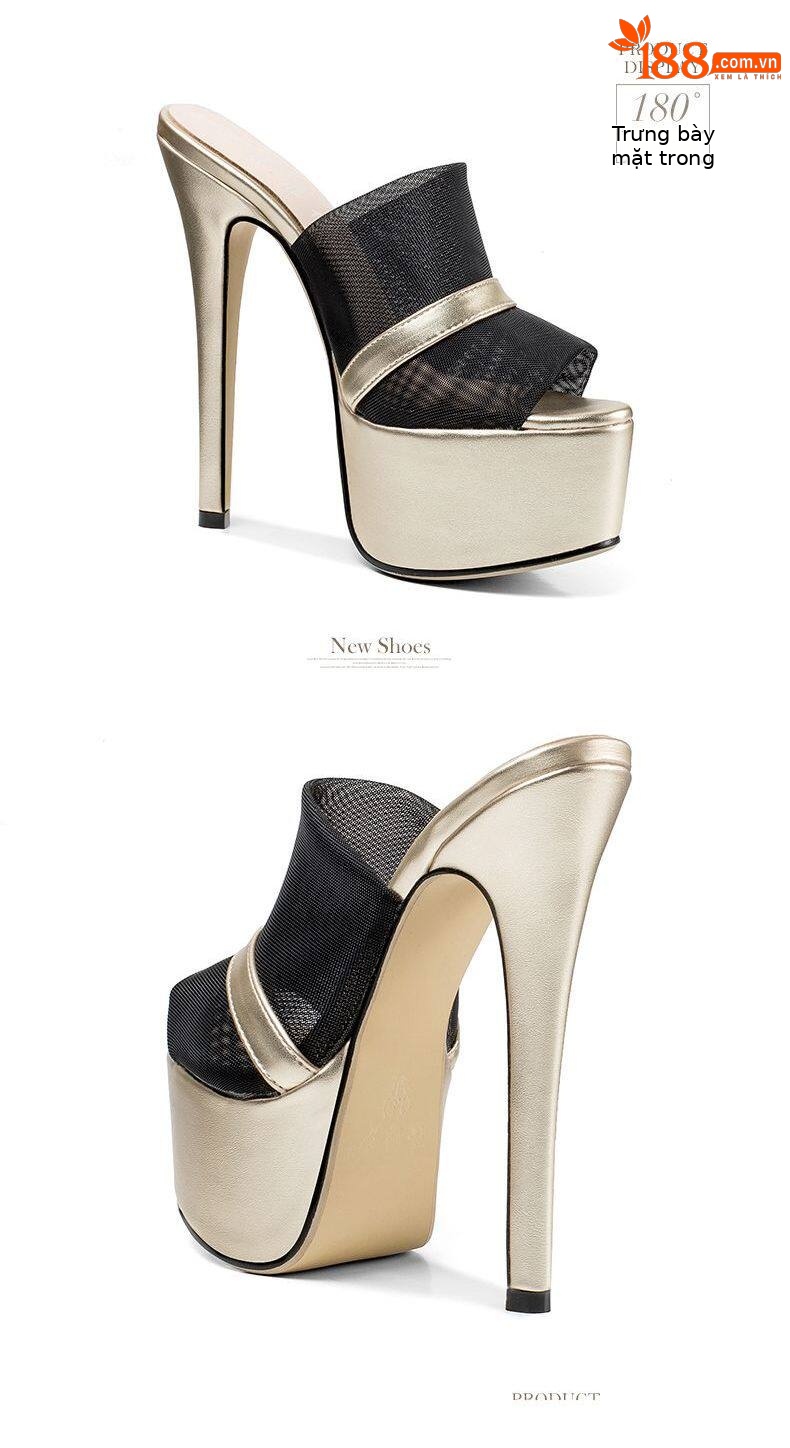 Sandal cao gót nữ hở mũi Sophieyi gót siêu cao 12–15 cm, đế platform, quai mảnh — Gót cao 15 Đen 91545, Gót cao 15 Tím 91545, Gót cao 15 Mơ 91545, Gót cao 12 Tím 18845 chi tiết 12