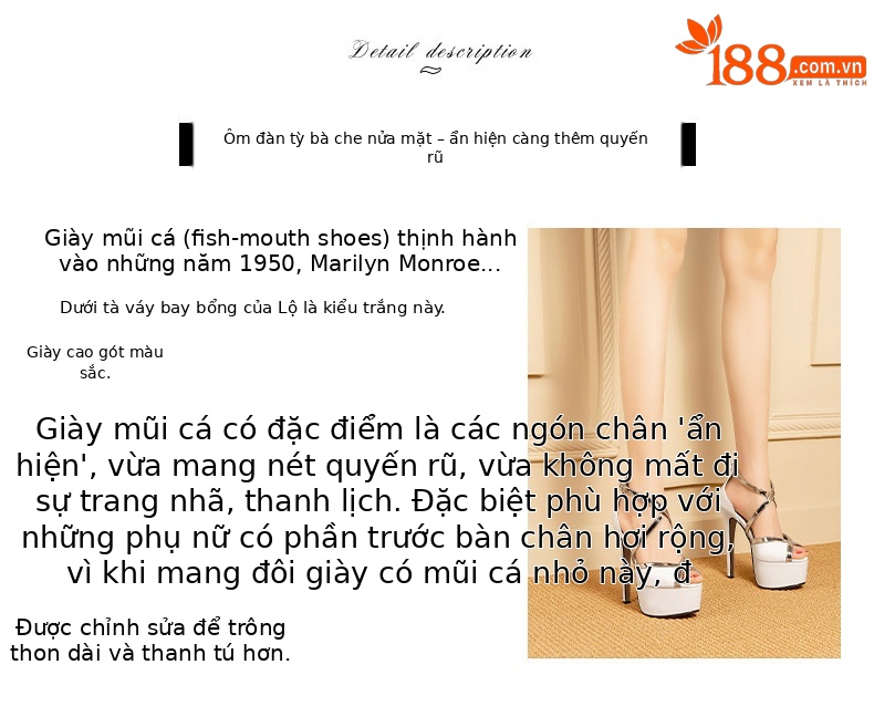 Sandal cao gót nữ hở mũi đế platform chống nước, gót siêu cao 13-15 cm — Trắng Cao Gót 13cm, Đen Cao Gót 13cm, Trắng Cao Gót 15cm, Đen Cao Gót 15cm chi tiết 2