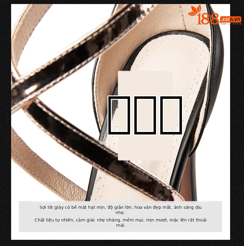 Sandal cao gót nữ hở mũi đế platform chống nước, gót siêu cao 13-15 cm — Trắng Cao Gót 13cm, Đen Cao Gót 13cm, Trắng Cao Gót 15cm, Đen Cao Gót 15cm chi tiết 10