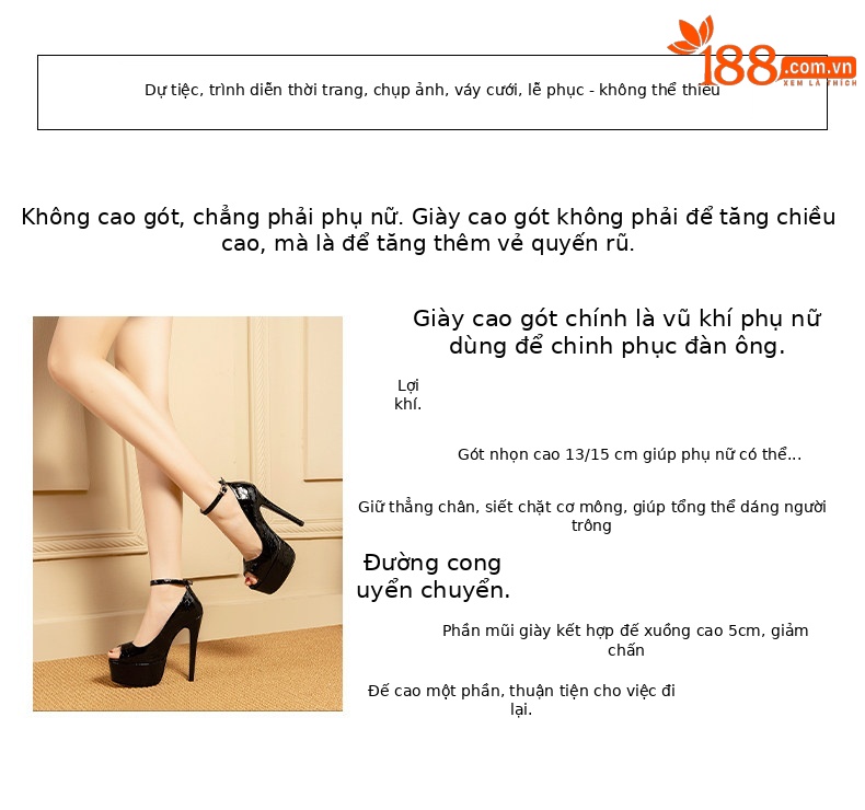 Sandal cao gót nữ một quai khóa bản to, mũi hở, gót siêu cao 13-15 cm, họa tiết da rắn — Brown (15cm Heel Height), Black (15cm Heel Height), Brown (13cm Heel Height), Black (13cm Heel Height) chi tiết 3