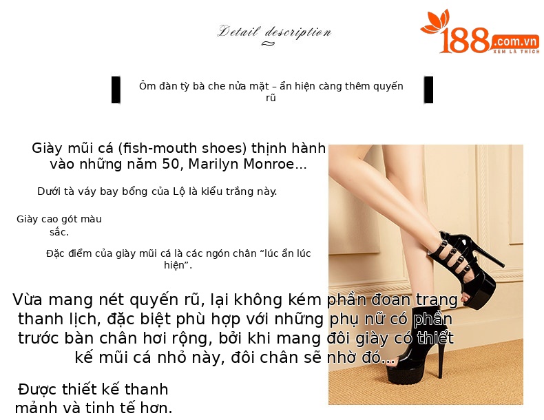 Sandal cao gót nữ mũi hở gót nhọn 13–15 cm đế platform chống nước — Đen Cao gót 13cm, Đỏ Cao gót 13cm, Đen Cao gót 15cm, Đỏ Cao gót 15cm chi tiết 2
