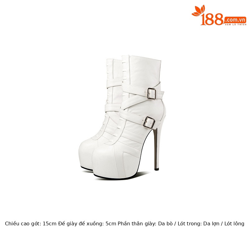 Trắng Cao Gót 15cm
