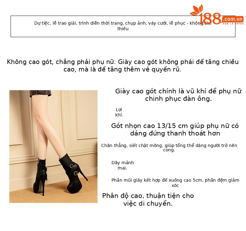 Boot nữ cổ thấp gót siêu cao 13-15cm, mũi nhọn, khóa kéo bên, lót lông nhân tạo — Đen Cao Gót 15cm, Trắng Cao Gót 15cm, Đen Cao Gót 13cm, Trắng Cao Gót 13cm chi tiết 3
