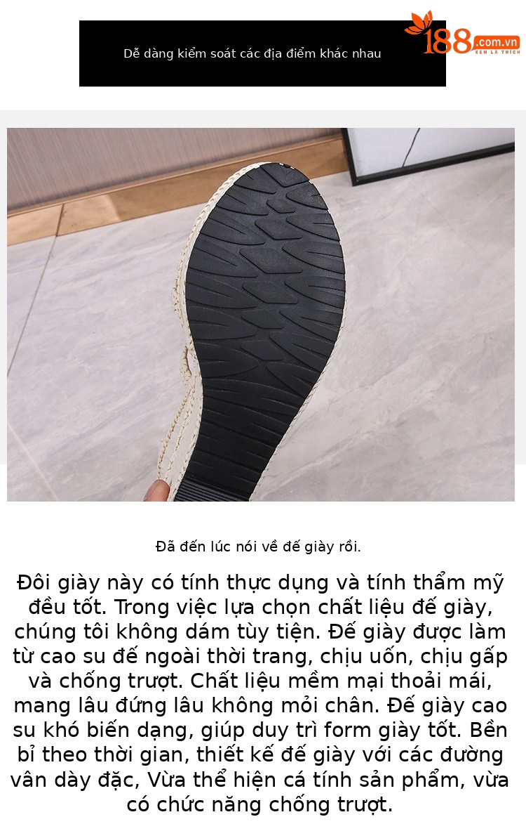 Sandal nữ đế xuồng cao gót 16 cm quai chéo hở mũi platform — Màu trắng nhạt 12cm, Màu trắng nhạt 14cm, Trắng nhạt 16cm chi tiết 7
