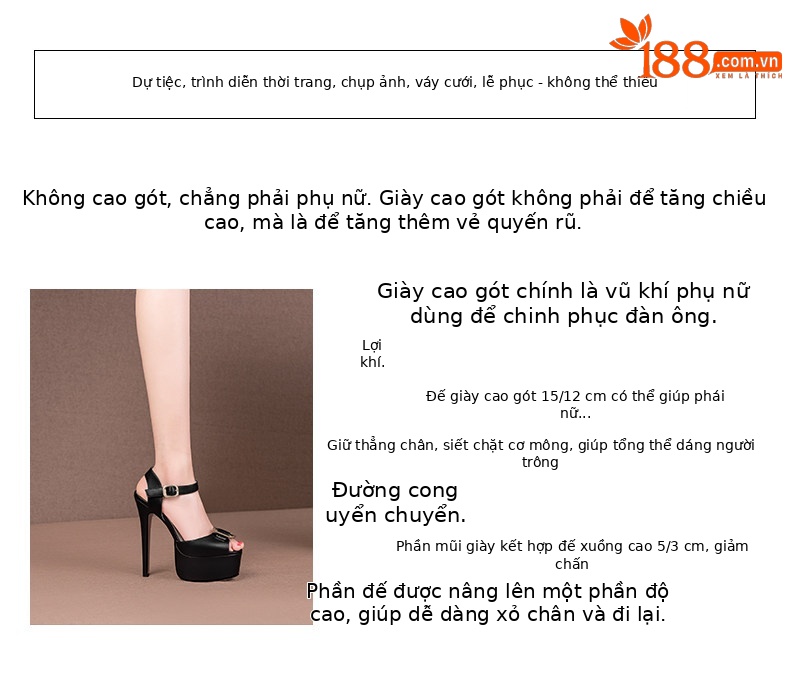 Sandal cao gót nữ mũi cá hở, quai ngang khóa vuông, gót nhọn 12–15 cm — Đen Cao gót 15cm, Be Cao gót 15cm, Đen Cao gót 12cm, Be Cao gót 12cm chi tiết 2