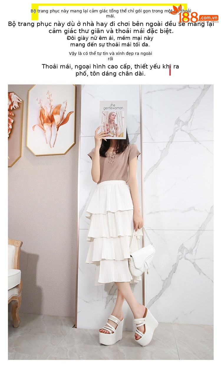 Sandal nữ hở mũi đế xuồng cao gót 15cm quai đơn phong cách tiên nữ — Trắng 10cm, Trắng 15cm, Đen 10cm, Đen 15cm chi tiết 1