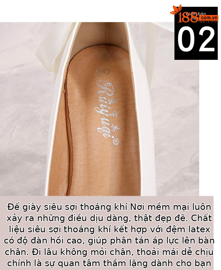 Sandal platform nữ dạ tiệc đính ngọc trai phong cách Pháp, đế xuồng siêu cao gót Mary Jane — Trắng 10cm, Trắng 12cm, Trắng 15cm, Đen 10cm chi tiết 6