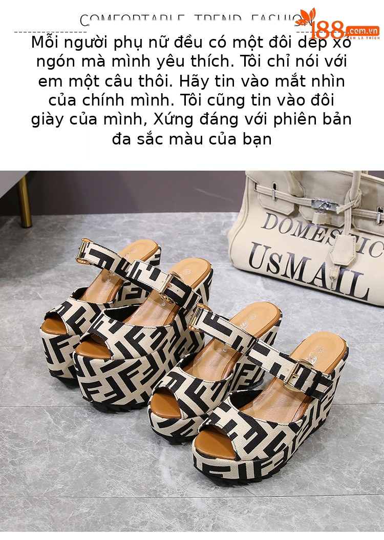 Sandal cao gót nữ hở mũi đế xuồng 11 cm — Đen 10cm, Đen 12cm, Đen 15cm chi tiết 2