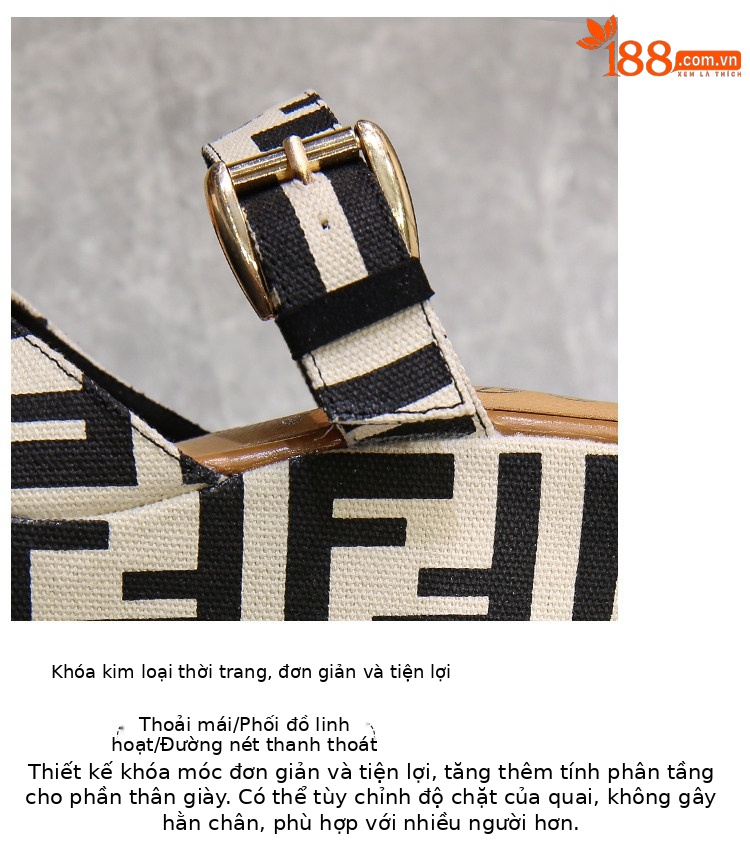 Sandal cao gót nữ hở mũi đế xuồng 11 cm — Đen 10cm, Đen 12cm, Đen 15cm chi tiết 4