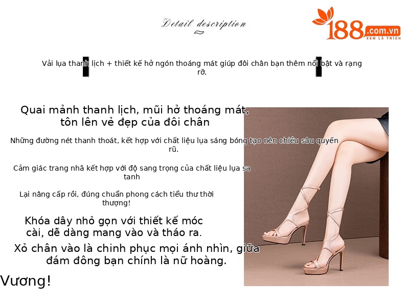 Sandal cao gót nữ quai mảnh chéo hở mũi gót nhọn 9 cm — Xanh lá, Hồng chi tiết 1