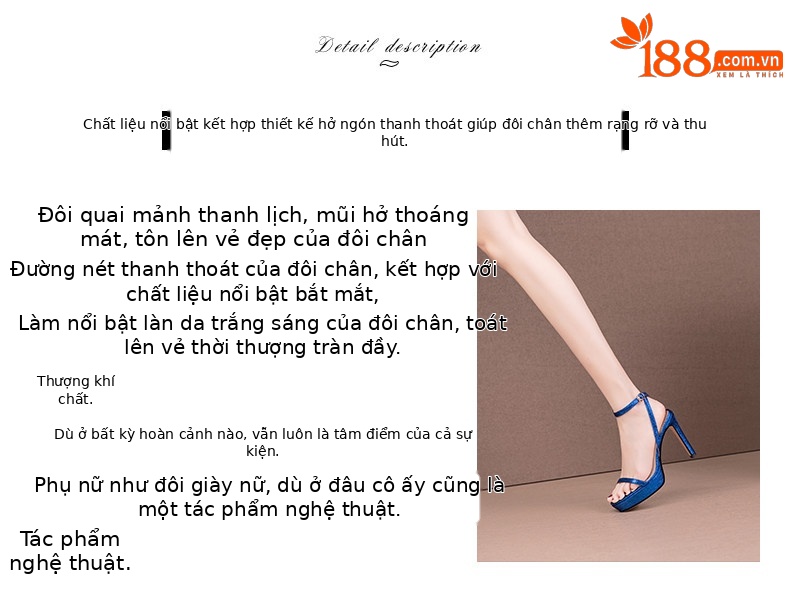 Sandal cao gót nữ hở mũi quai ngang một dây, gót nhọn 9 cm — Hồng Vàng, Xanh chi tiết 1